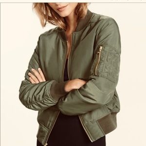 Express Bomber Jacket CUSTOMIZED Medusa Back Patch